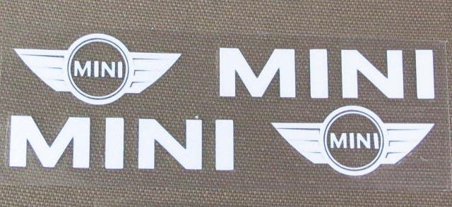 MINI マーク ステッカー デカール (2枚セット) MINIマーク(サイズ