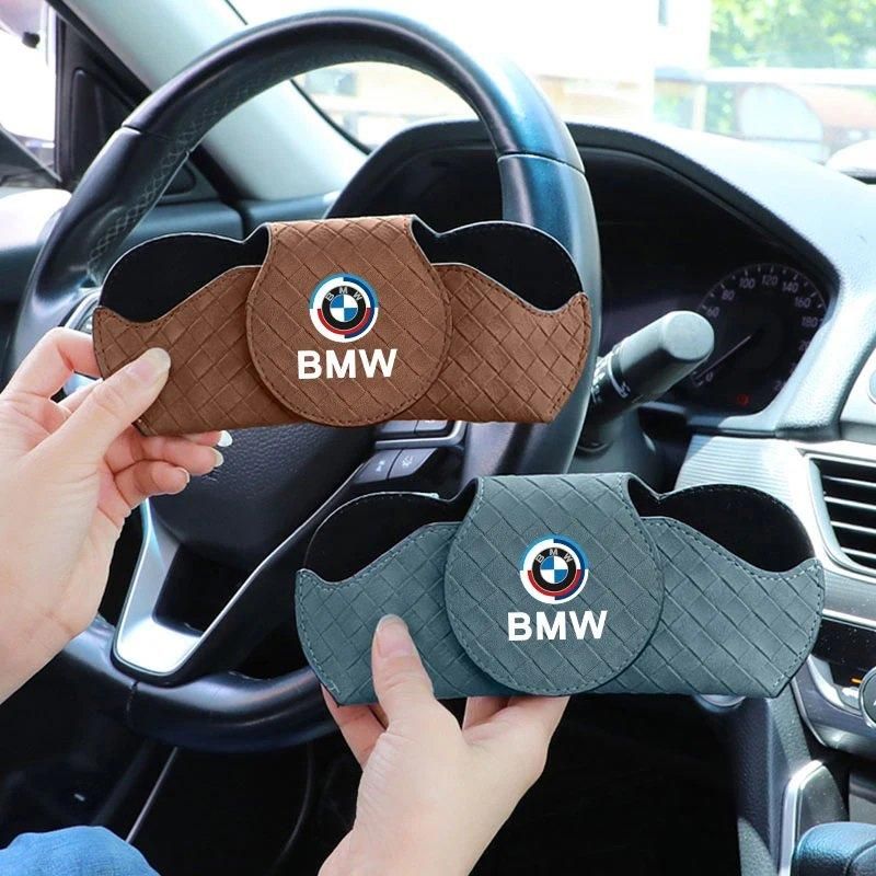車のsunバイザー収納ボックス、メガネホルダー、BMW 50周年記念、x1