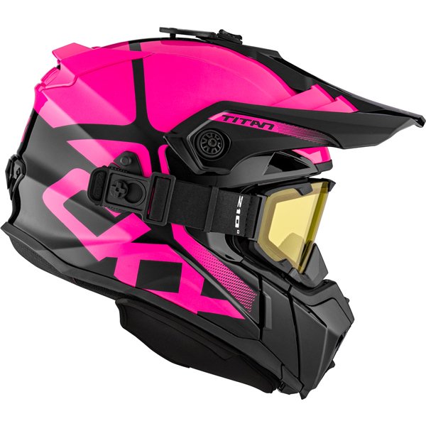 CKX スノーモービル ゴーグル付 ヘルメット TITAN ORIGINAL ピンク 