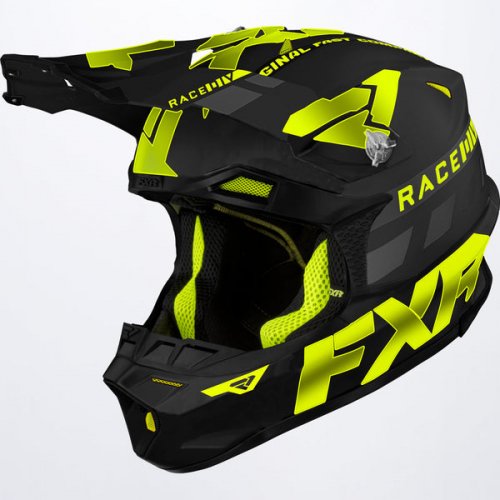 FXR BLADE RACE DIV スノーモービル 軽量ヘルメット ブラック/イエロー