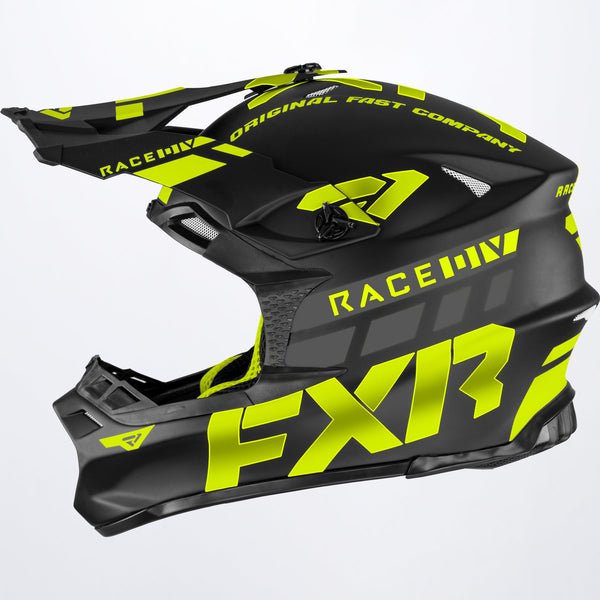 FXR BLADE RACE DIV スノーモービル 軽量ヘルメット ブラック/イエロー Black/Hi-Vis