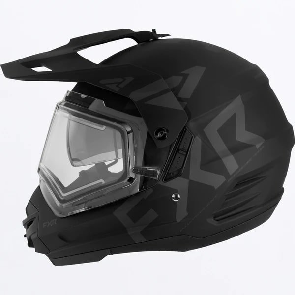 FXR スノーモービル TORQUE X TEAM HELMET 軽量ヘルメット ヒートシールド ブラック BLACK OPS