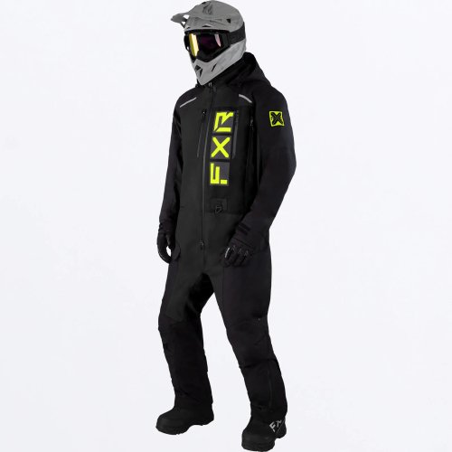 FXR Racing スノーモービル ワンピース 中綿入り スーツ RECRUIT F.A.S.T. MONOSUIT ブラック/イエロー  BLACK/HIVIS