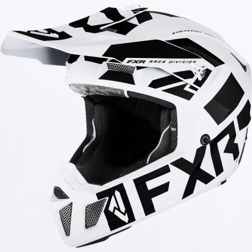 FXR カナダ CLUTCH EVO LE HELMET スノーモービル 軽量ヘルメット ホワイト/ブラック WHITE/BLACK