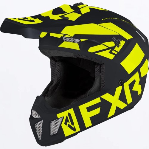 FXR カナダ CLUTCH EVO LE HELMET スノーモービル 軽量ヘルメット ブラック/イエロー BLACK/YELLOW