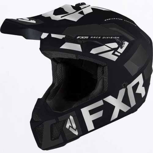 FXR カナダ CLUTCH EVO LE HELMET スノーモービル 軽量ヘルメット ブラック/シルバー BLACK/SILVER