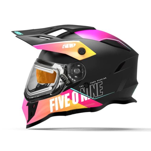 2024 509 スノーモービル エレクトリックシールド ヘルメット DELTA R3L IGNITE HELMET オイルスリック OIL  SLICK - スノーモービル用品をカナダから発送『スノーテックカナダ』