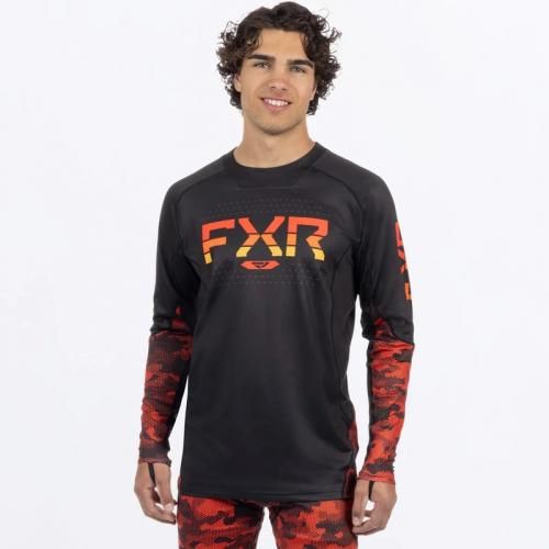 FXR Racing スノーモービル | ATMOSPHERE LONGSLEEVE レッド RED HEX - スノーモービル用品をカナダから発送『 スノーテックカナダ』