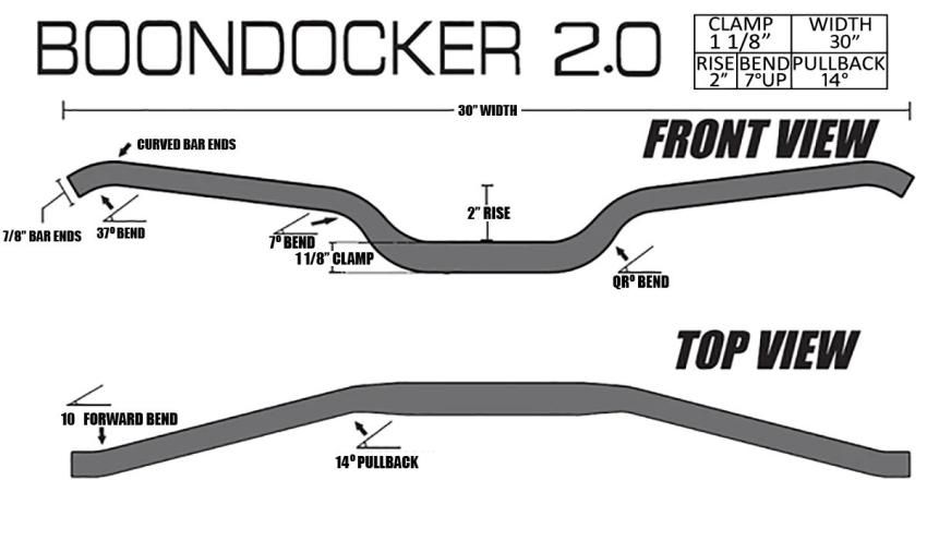 CFR スノーモービル ハンドルバー Boondocker 2.0 | ブラック