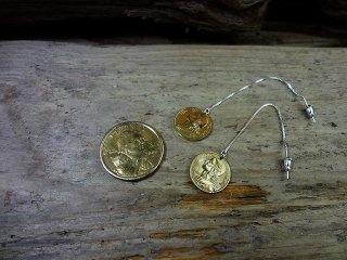France 5 Centimes Coin Earrings(pair) / フランス 5サンチーム コインピアス(ペア)