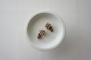 Earring　/　Wood　grains
