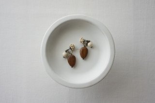 Earring　/　Wood ＆ Riverstone
