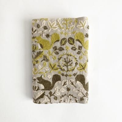 専用　ハンドメイド　点と線模様製作所　リスノモリ 刺繍カットクロス リスノモリ - 点と線模様製作所