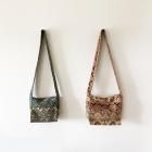 50428D ハンドメイド　点と線模様製作所　しずく型ショルダーバック 小さな刺繍バッグ （倉敷意匠×点と線模様製作所） | かご