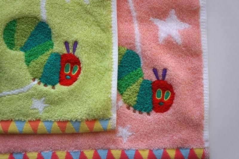 はらぺこあおむし ミニタオル タオルハンカチ ハンドタオル 3枚