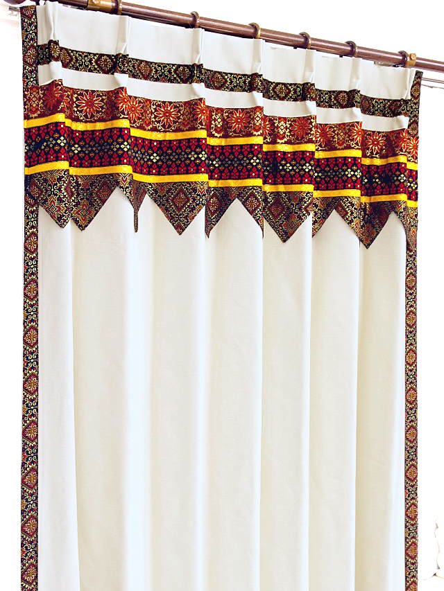 防炎モダン北欧風カーテン 既製の通販 遮光アイボリー色マーブル