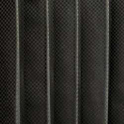 アジアン カーテン 遮光2級 ブラック色 チェック柄 《スパイシー》のイメージ