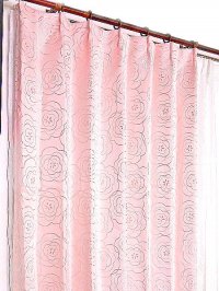 カーテン 北欧デザイン 花柄 遮光 ピンク色 サマンサ の詳細へ