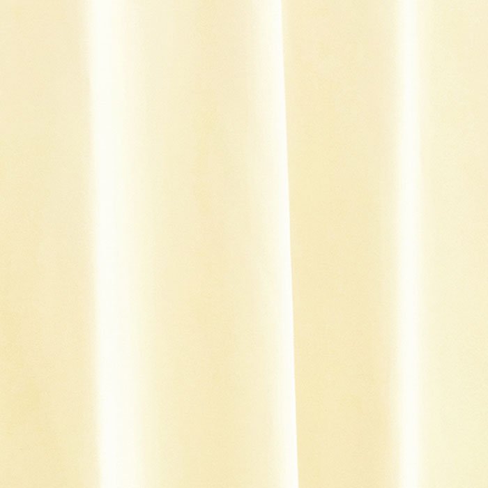 可愛いバランス付きフラット間仕切りアジアン風カーテン 遮光1級 防炎 アイボリー色 無地 《マーブルF》のパターン