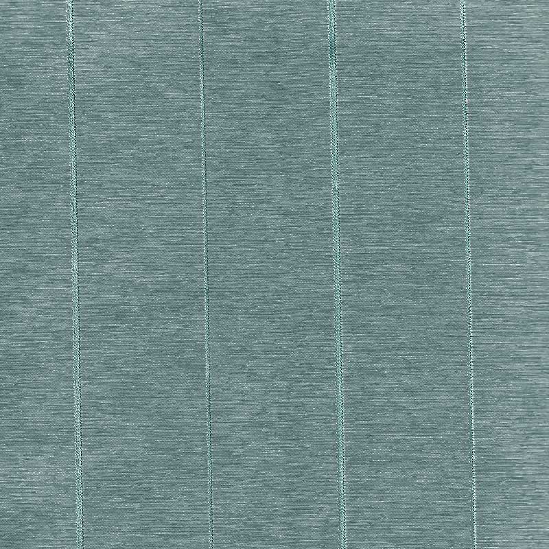 アジアン カーテン 遮光1級 モダン ペパーミントブルー色 ピンストライプ柄 《メタリック》のフリル