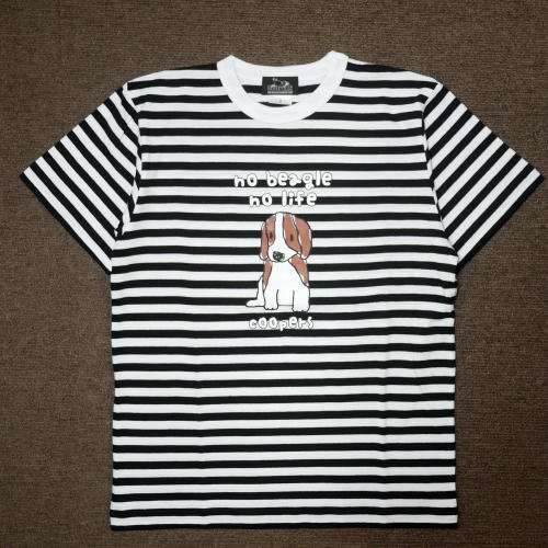 ボーダーTシャツ（半袖）［no beagle no life］の商品画像