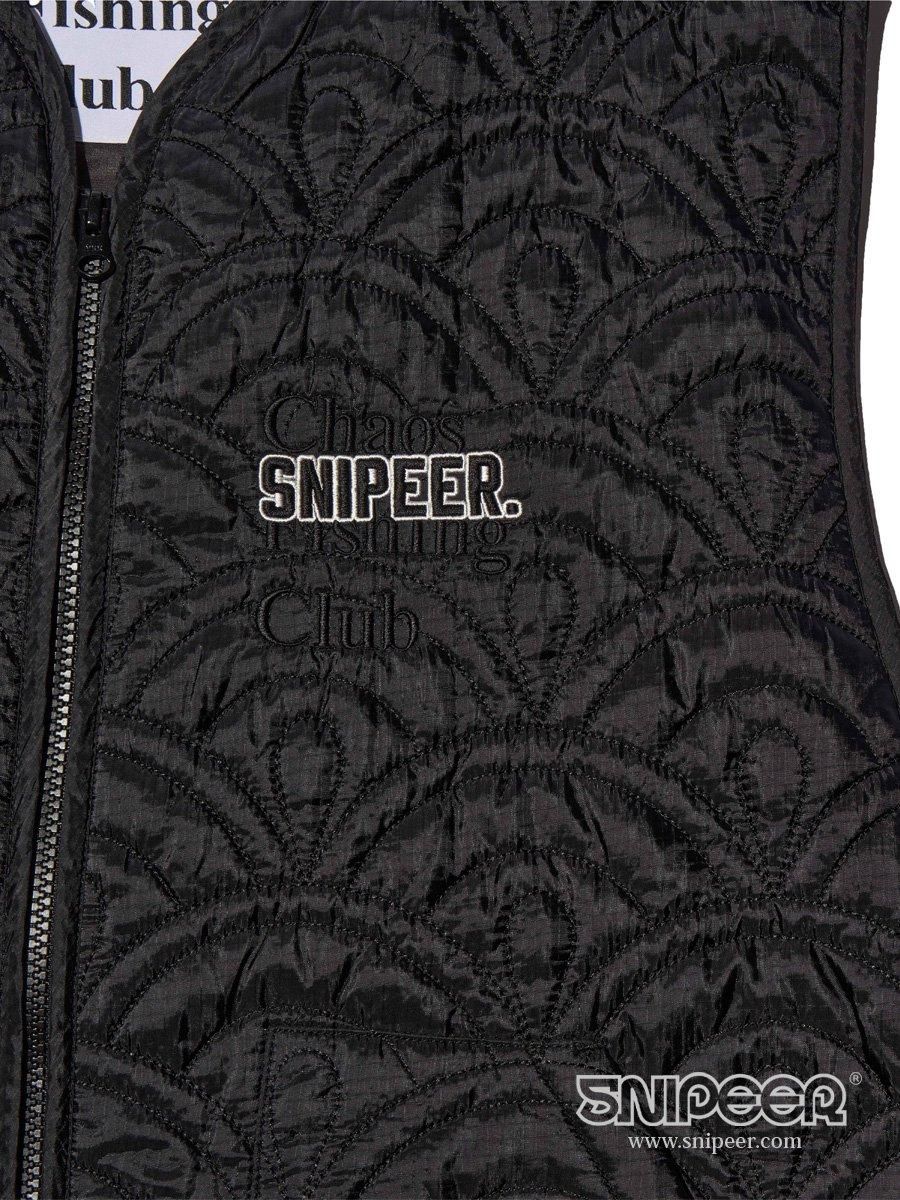CHAOS FISHING CLUB 波柄キルトベスト M CFC × SNIPEER SPRING TIDE VEST