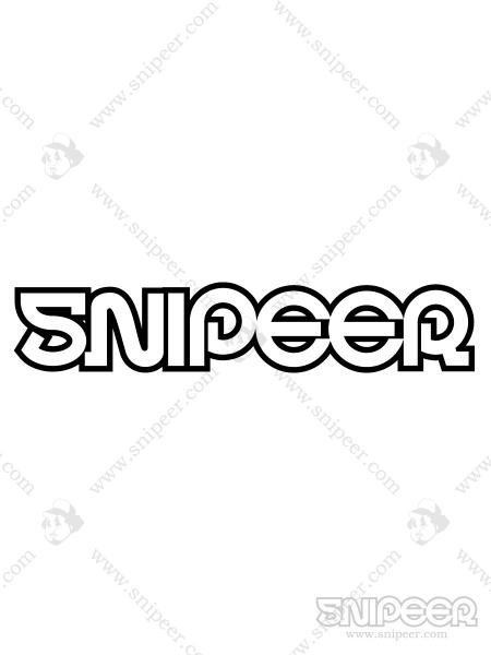 オリジナルLOGOカッティングステッカー"【150mm】 SNIPEER ONLINE SHOP