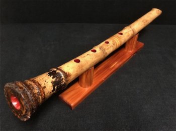 尺八⑥ 1尺8寸管 萌山銘尺八 都山流 Hozan Shakuhachi Tozan style - ::民族楽器コイズミ::