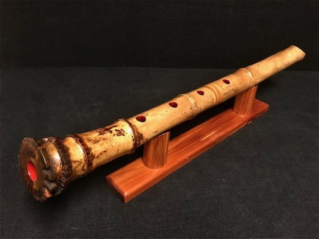 尺八⑦ 1尺8寸管 萌山銘尺八 都山流 Hozan Shakuhachi Tozan style - ::民族楽器コイズミ::