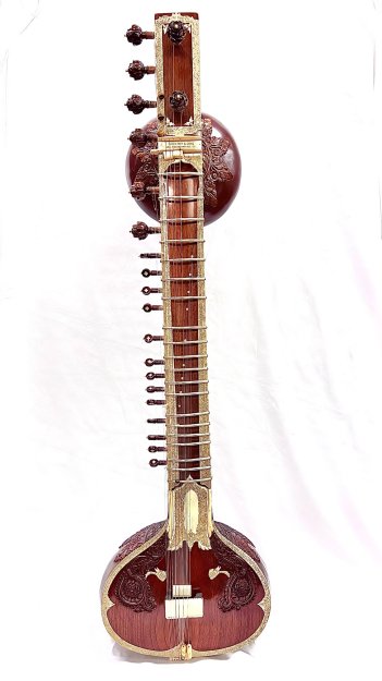 インド 民族楽器 シタール 調弦方法メモ付き - 弦楽器