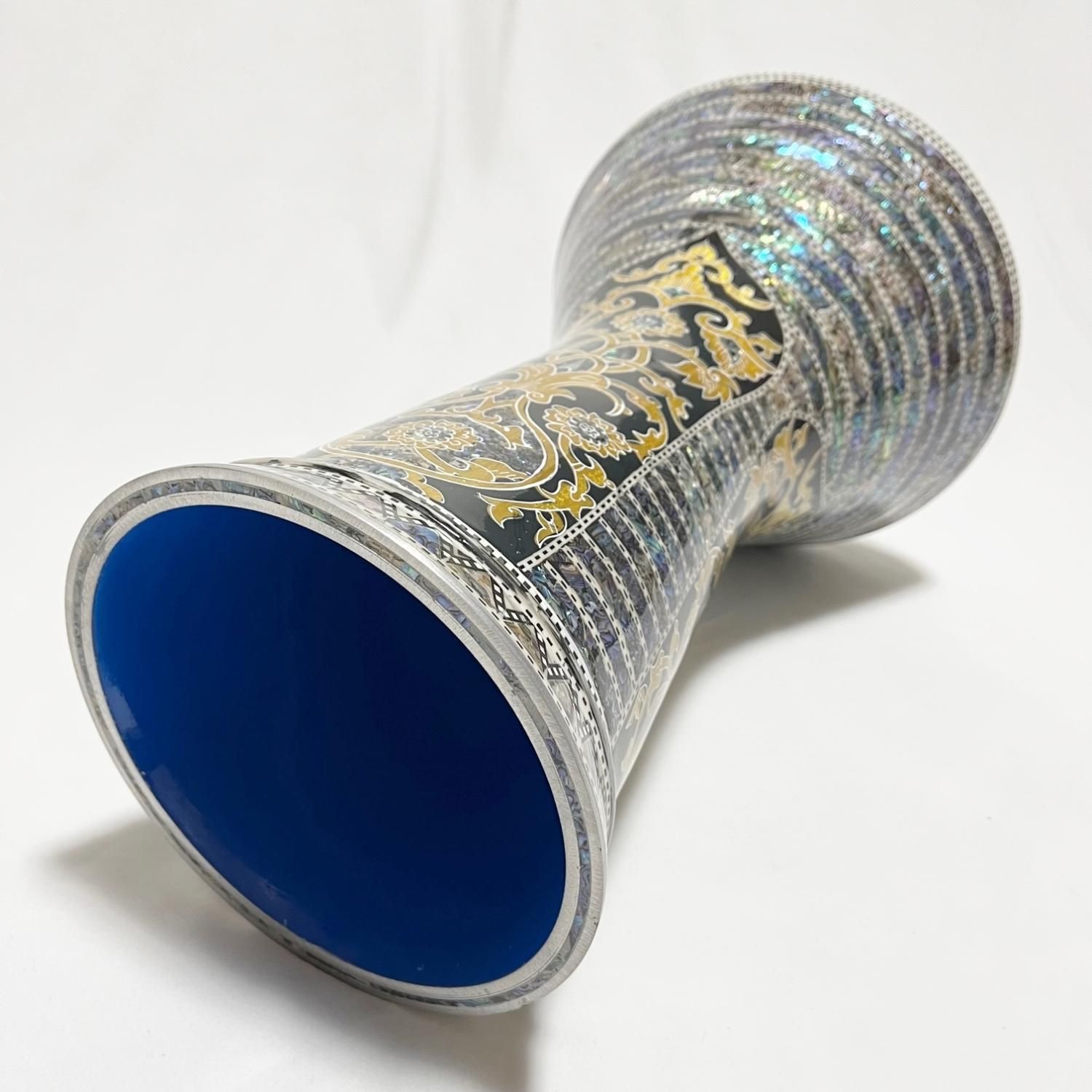 ダラブッカ 【タブラ】Gawharet-Elfan製 (ブルーパール・モザイク19)/Darbuka (Maker: Gawharet-Elfan)  Blue Pearl mosaic No.19 - ::民族楽器コイズミ::