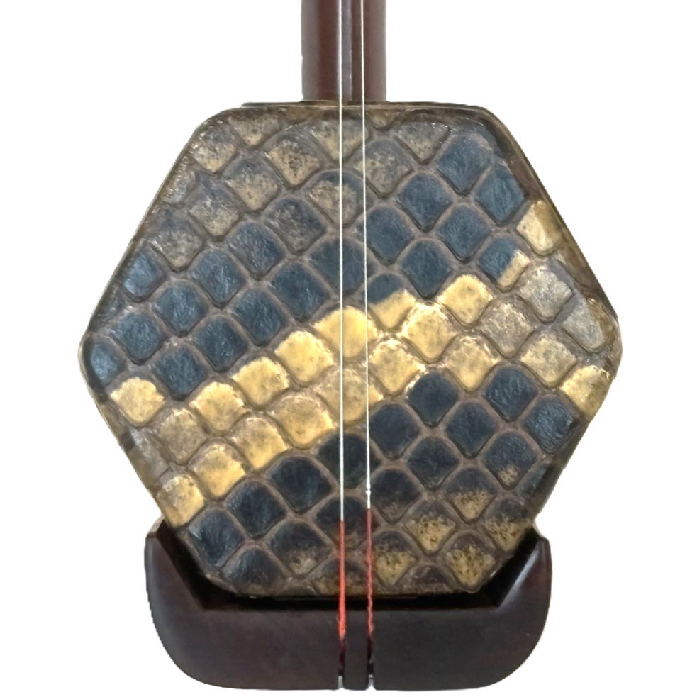 〇kd右前1006  二胡 中国民族楽器　二胡姫　蘇州製紅木 ニシキ蛇皮メンテナンスは行っておりません