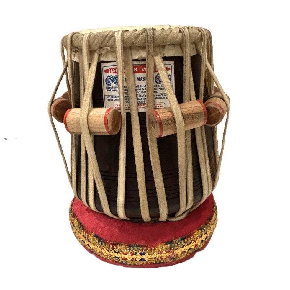 （委託販売品）　タブラセット Tabla set　HARIDAS製　(Bijesaal材　6.75inch dayan) ファイバーケース付き ⑤  価格改正 - ::民族楽器コイズミ::