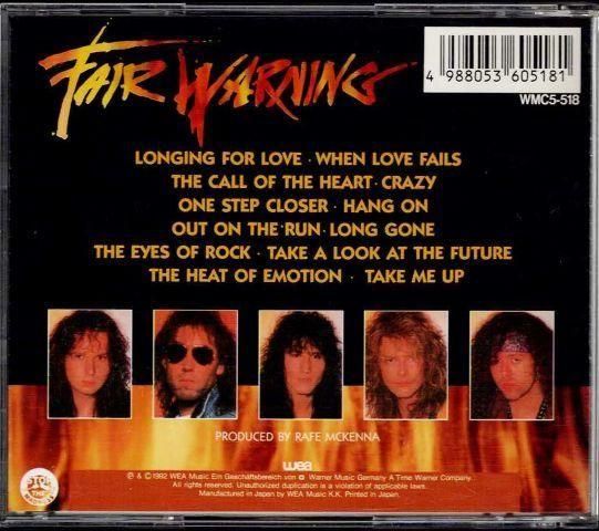フェア・ウォーニング/FAIR WARNING - メロディアス・ハード