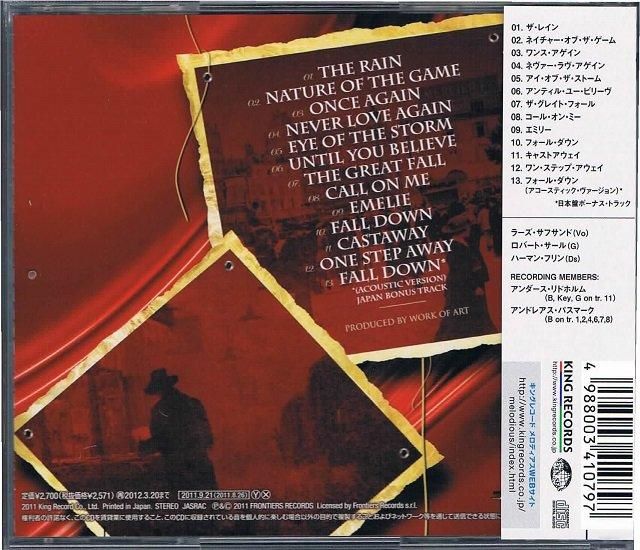 ワーク オブ アート イン プログレス ハードポップ メロディアス ハードロック 廃盤 中古cd通販 Melodic Ledge Records ワーク オブ アート イン プログレス ハードポップ メロディアス ハードロック 廃盤 中古cd通販 Melodic Ledge Records