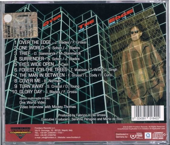 OVER THE EDGE Featuring Mickey Thomas - 中古ＣＤ通販 MELODIC LEDGE RECORDS