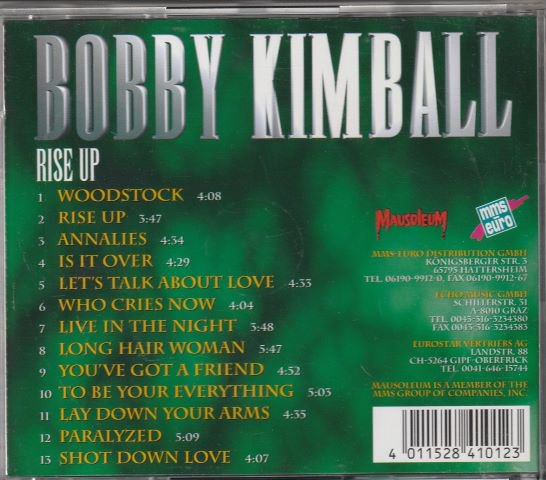BOBBY KIMBALL/RISE UP - ＡＯＲ/ハードポップ/産業ロック/廃盤/中古