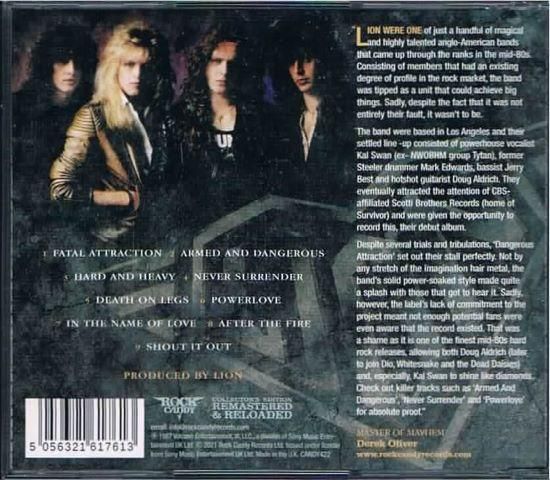 LION/DANGEROUS ATTRACTION(Remastered) - ハードロック/中古 LION/DANGEROUS ATTRACTION(Remastered) - ハードロック/中古