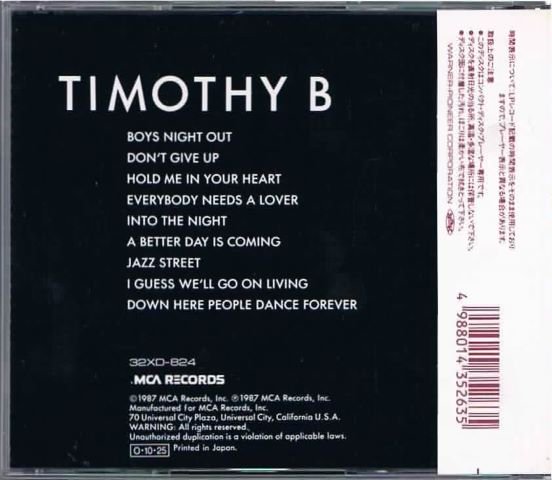 ティモシー・B.シュミット/TIMOTHY B - ＡＯＲ/ポップ・ロック 