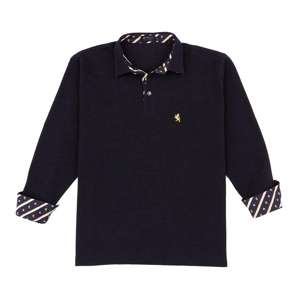 日本製☆LEONARD希少サイズポロシャツ魚 花 ロゴ 花柄42