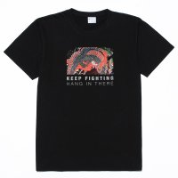 抗ウイルス 抗菌加工 Tシャツ ユニセックス「Keep Fighting」 キープ・ファイティング ティーシャツ 日本製