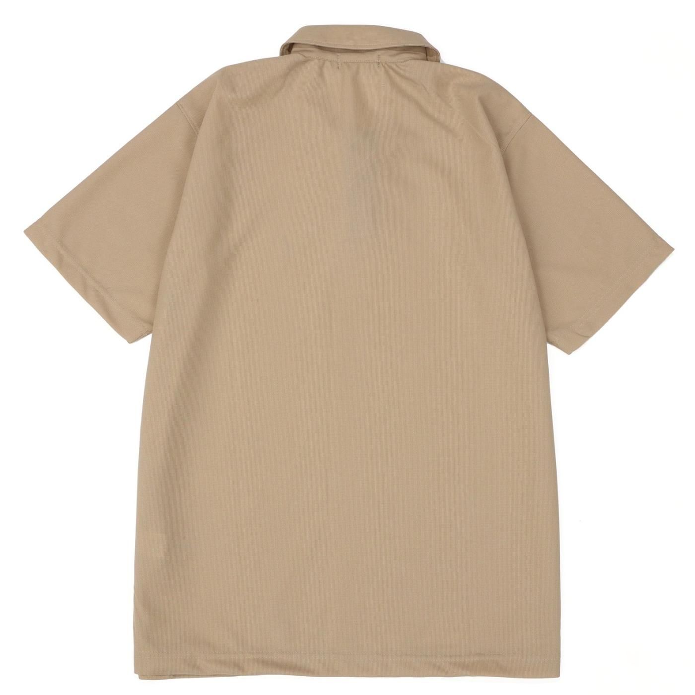SHUSHU/TONG ストライプ 半袖ポロシャツ　shushutong ポロシャツ 半袖 メンズ 日本製 吸汗速乾 形態安定 ストライプ