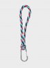 SUSAN BIJL The New Kumihimo Keychain Blue & Red Alert