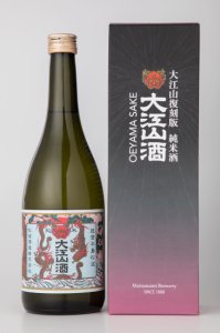 大江山 復刻版純米酒 720ml】大江山の看板純米酒。レトロな鬼ラベルを