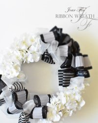 「Flower Ribbon Wreath」WH