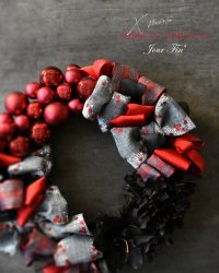 「Xmas Wreath」RD　期間限定販売！送料無料♪<img class='new_mark_img2' src='https://img.shop-pro.jp/img/new/icons5.gif' style='border:none;display:inline;margin:0px;padding:0px;width:auto;' />