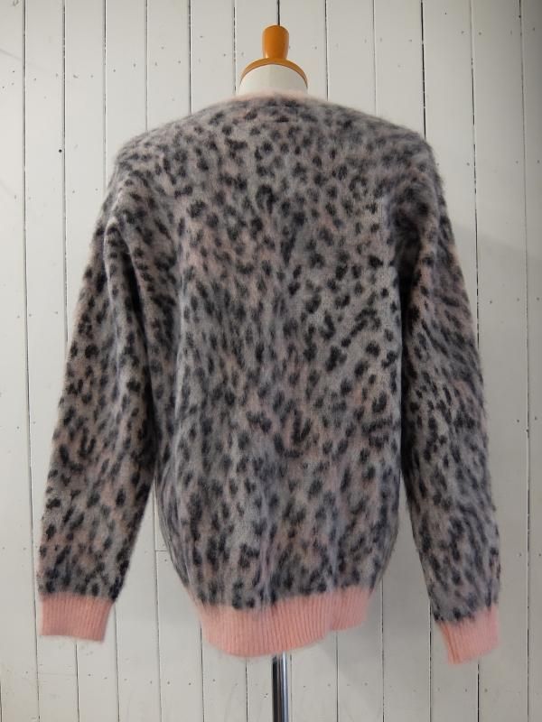 WACKOMARIA LEOPARD MOHAIR CARDIGAN (TYPE-1) - EMILIANO ONLINE SHOP
