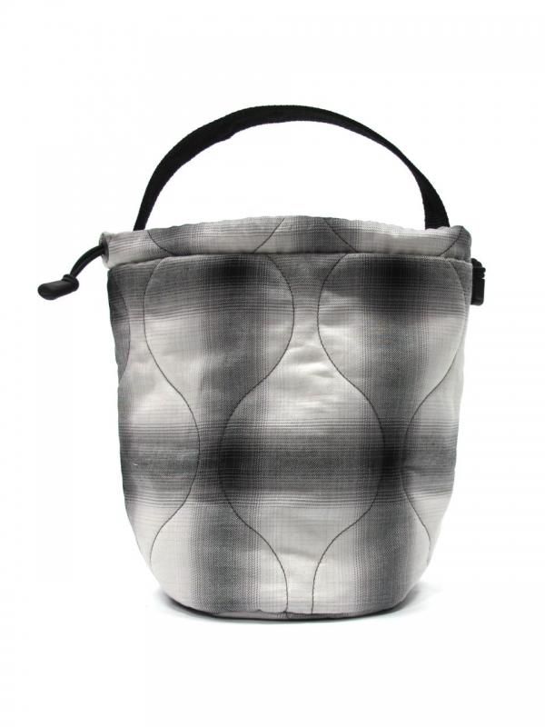 COOTIE OMBRE CHECK QUILTING DRAWSTRING BAG - EMILIANO ONLINE SHOP