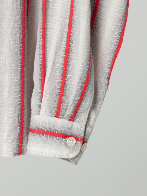 COOTIE Snake Stripe Open-Neck L/S Shirt - EMILIANO ONLINE SHOP