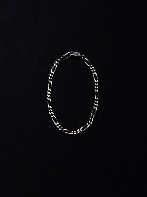 ANTIDOTE BUYERS CLUB Figaro Chain Bracelet (L)(Silver) [RX-609-S]